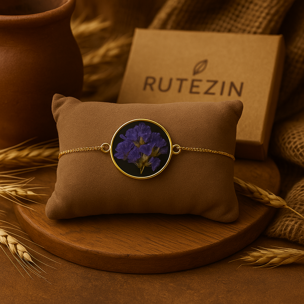 Purple Baby's Breath Circle Bracelet – Calm & Graceful