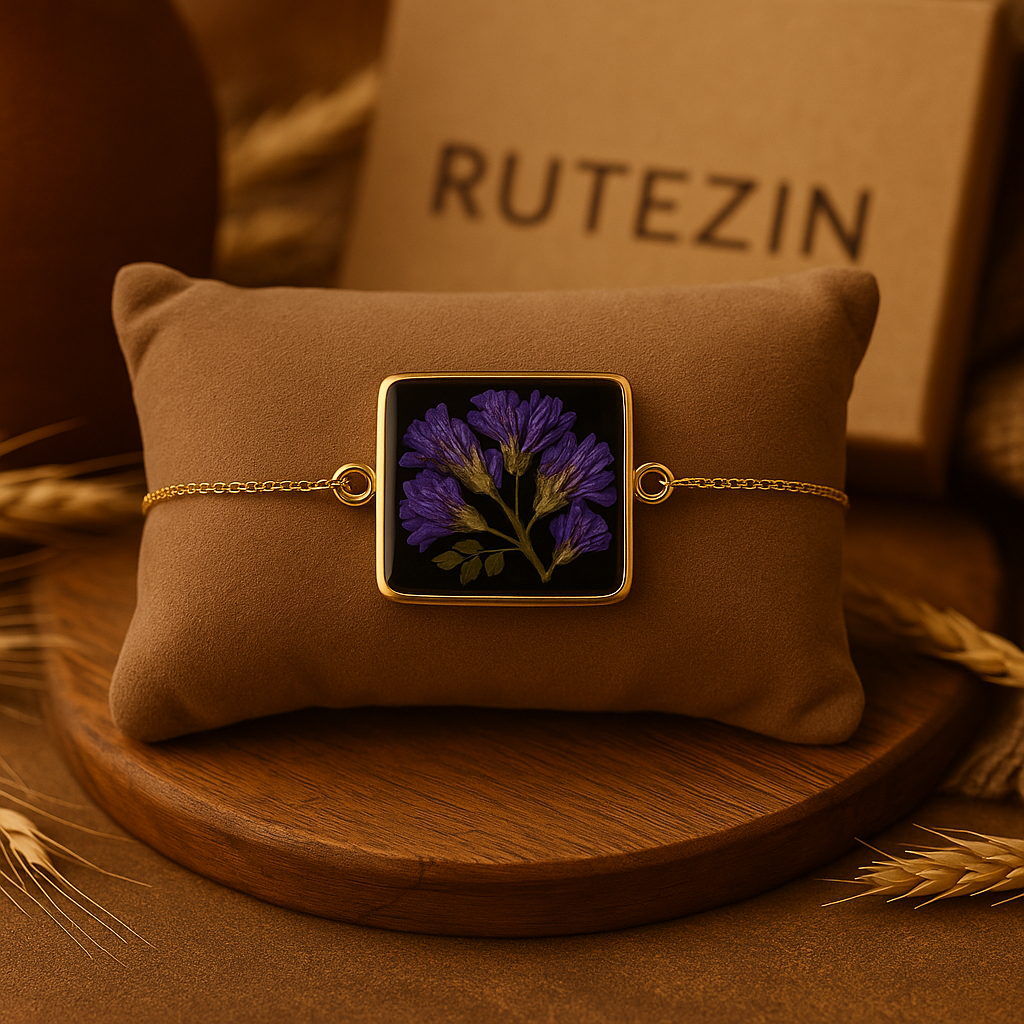 Purple Baby's Breath Square Bracelet – Organized & Calm