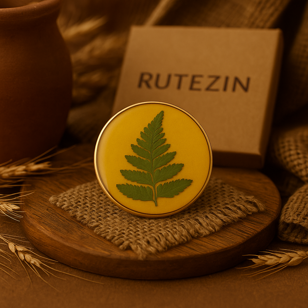 Fern Circle Brooch – Sunshine & Joy