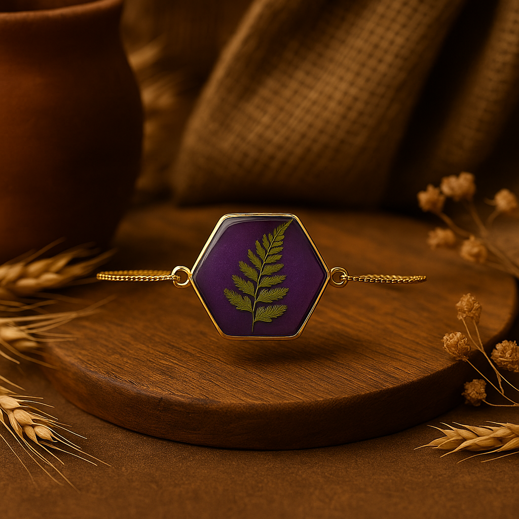 Fern Hexagon Bracelet – Thoughtful & Inspiring