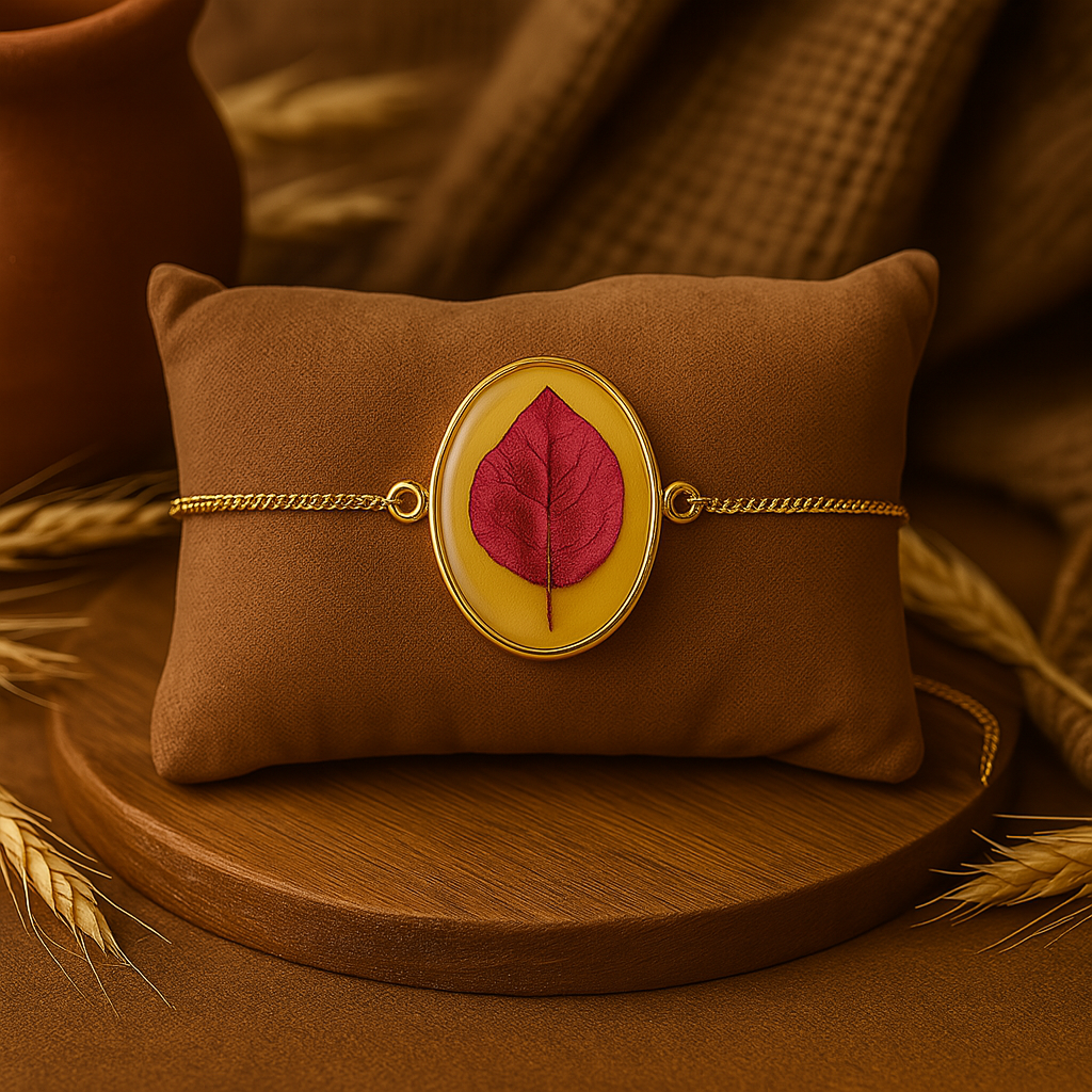 Bougainvillea Oval Bracelet – Flow & Passion