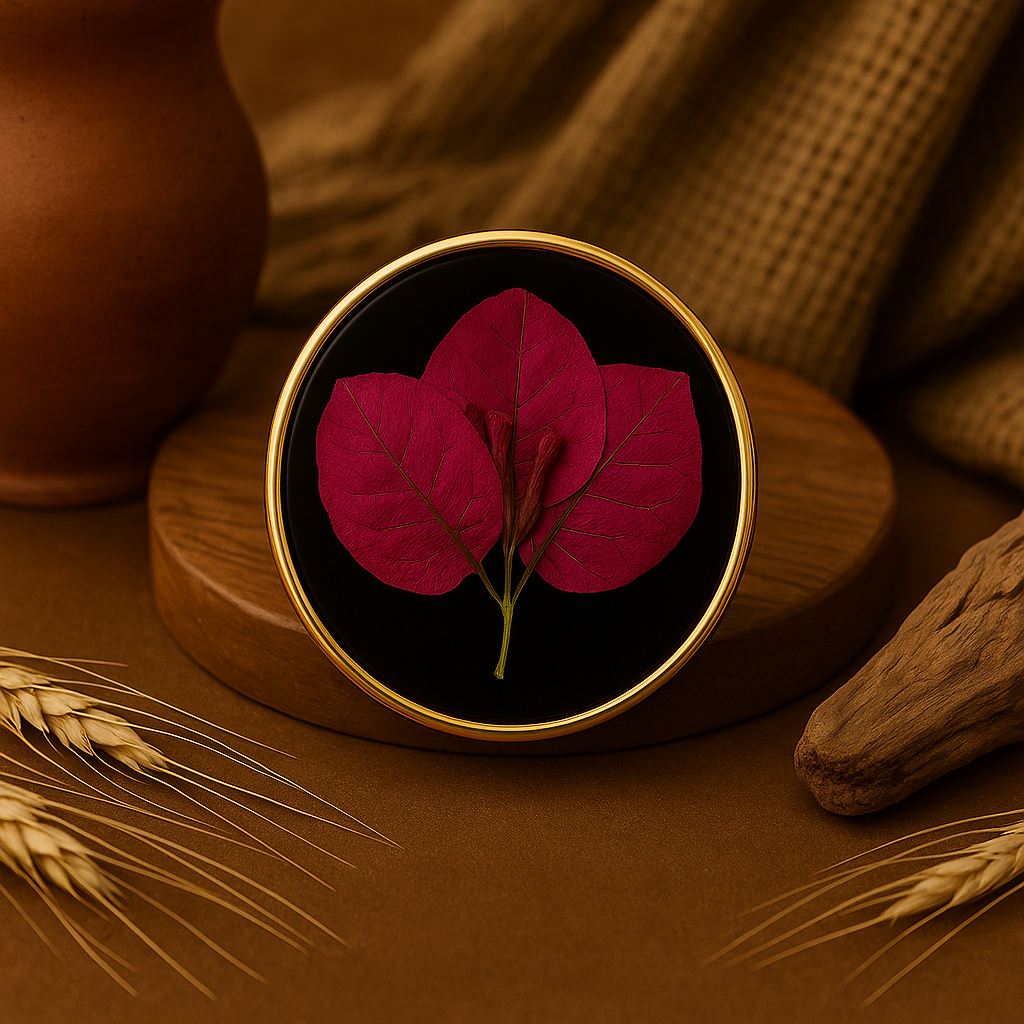Bougainvillea Circle Brooch – Statement & Elegance