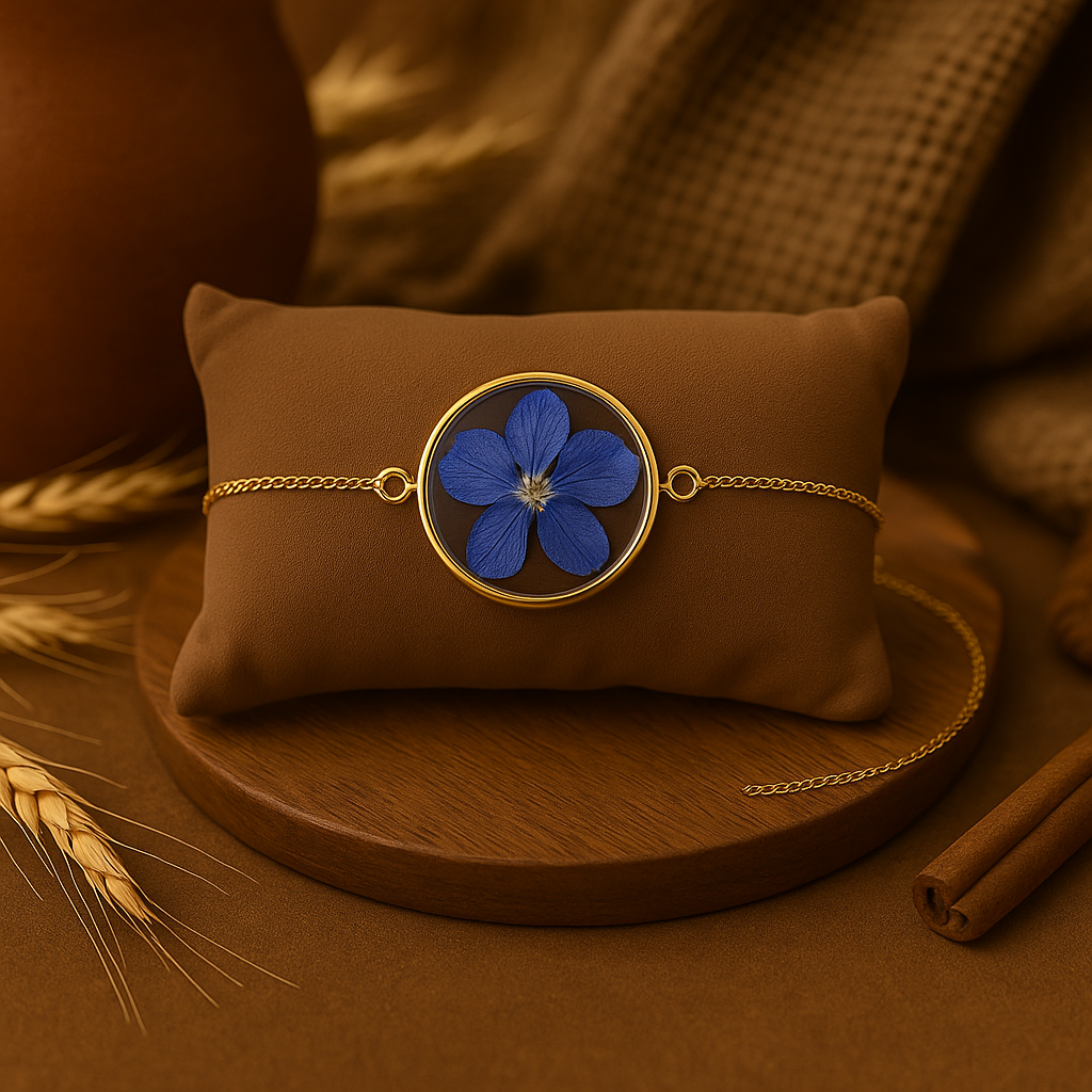 Blue Larkspur Circle Bracelet – Clear & Honest