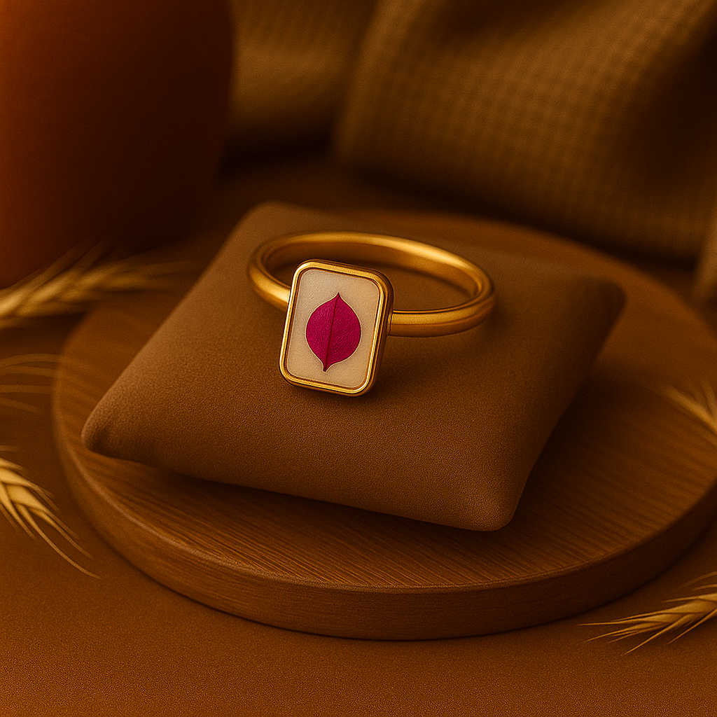 Bougainvillea Rectangle Ring – Adventurous & Spirited