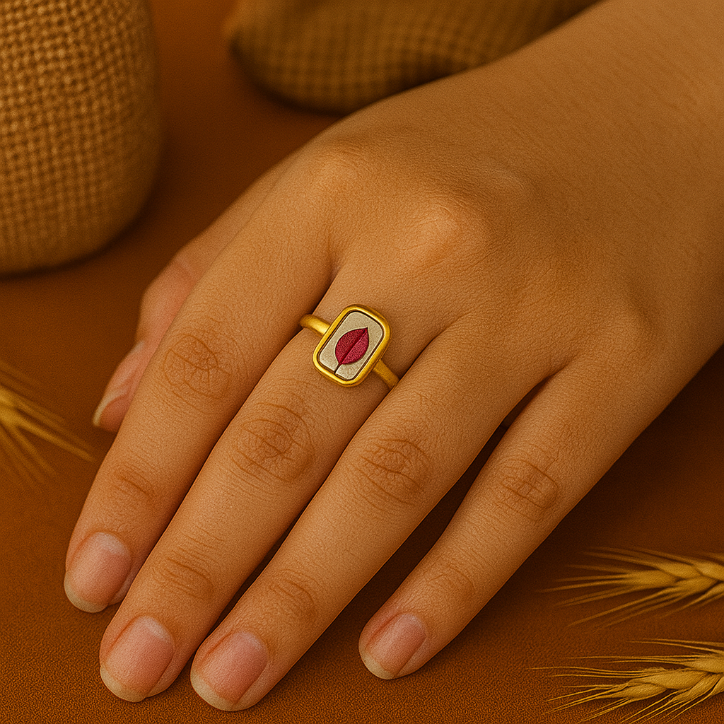 Bougainvillea Rectangle Ring – Adventurous & Spirited