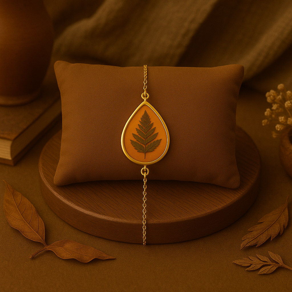 Fern Teardrop Bracelet – Refreshing & Creative