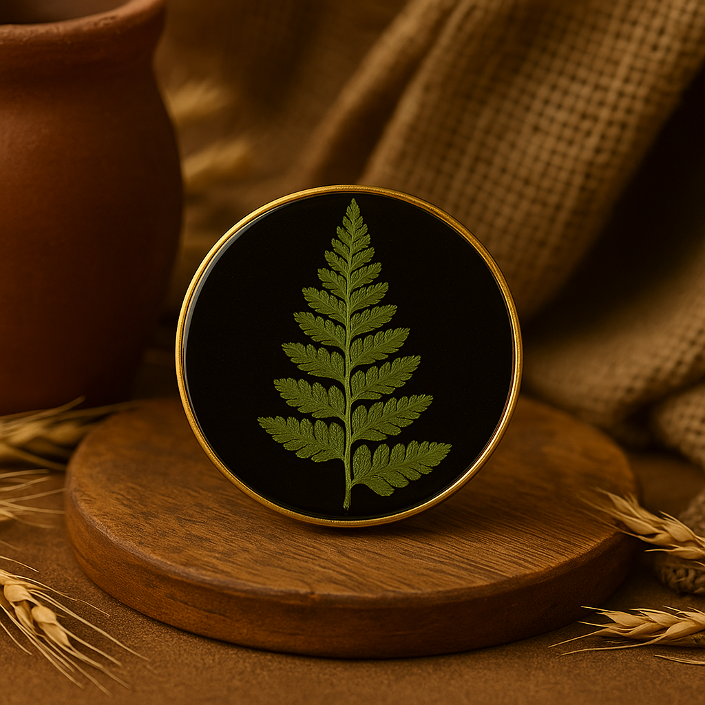 Fern Circle Brooch – Sophistication & Power