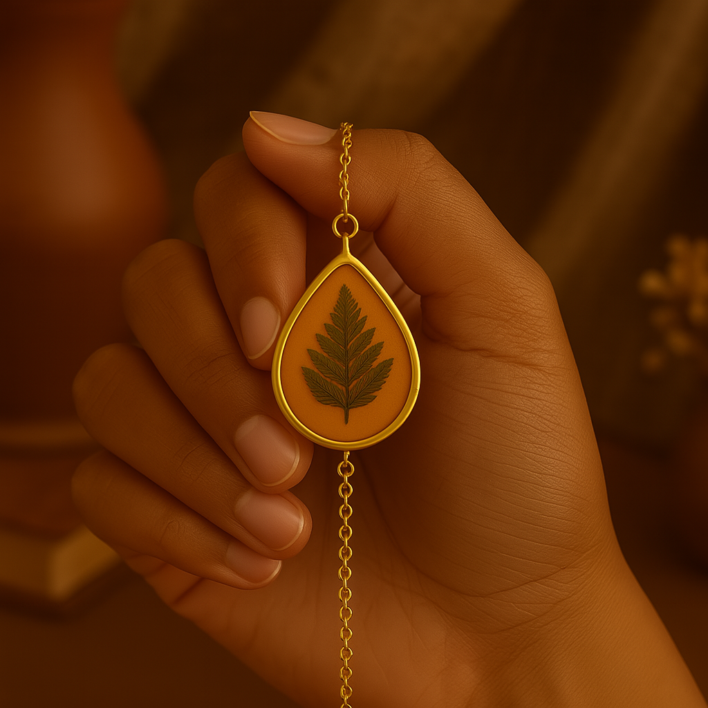 Fern Teardrop Bracelet – Refreshing & Creative