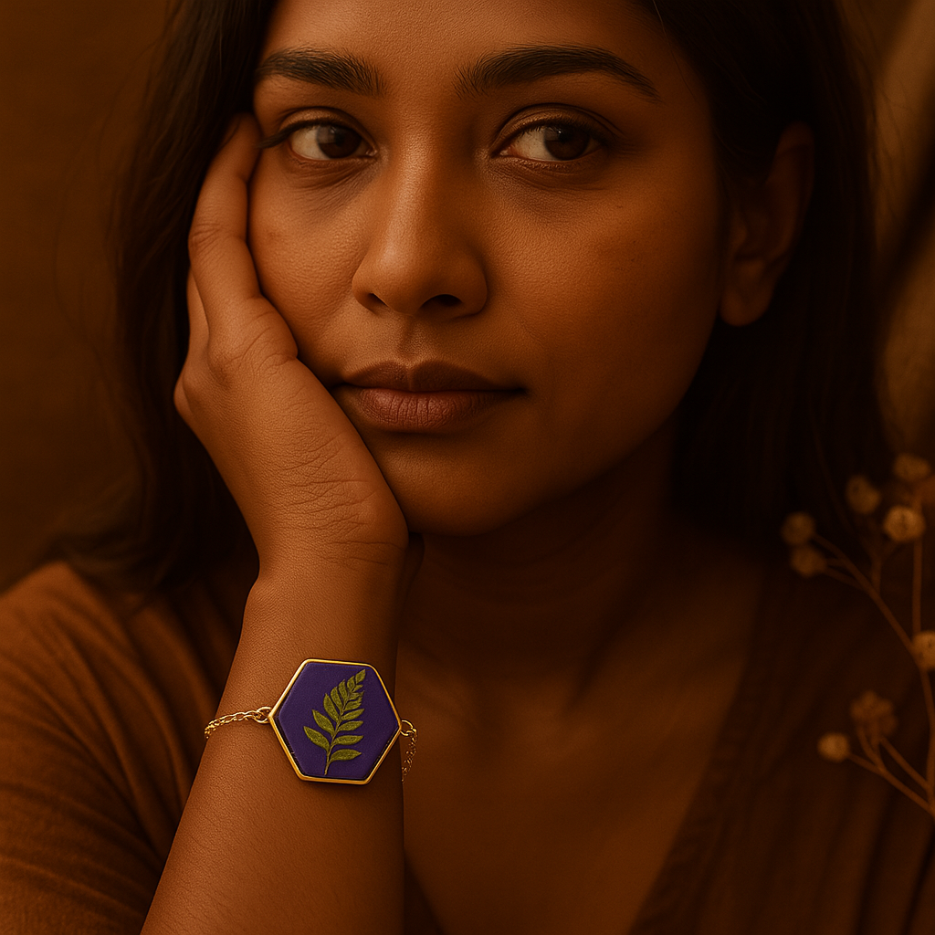 Fern Hexagon Bracelet – Thoughtful & Inspiring