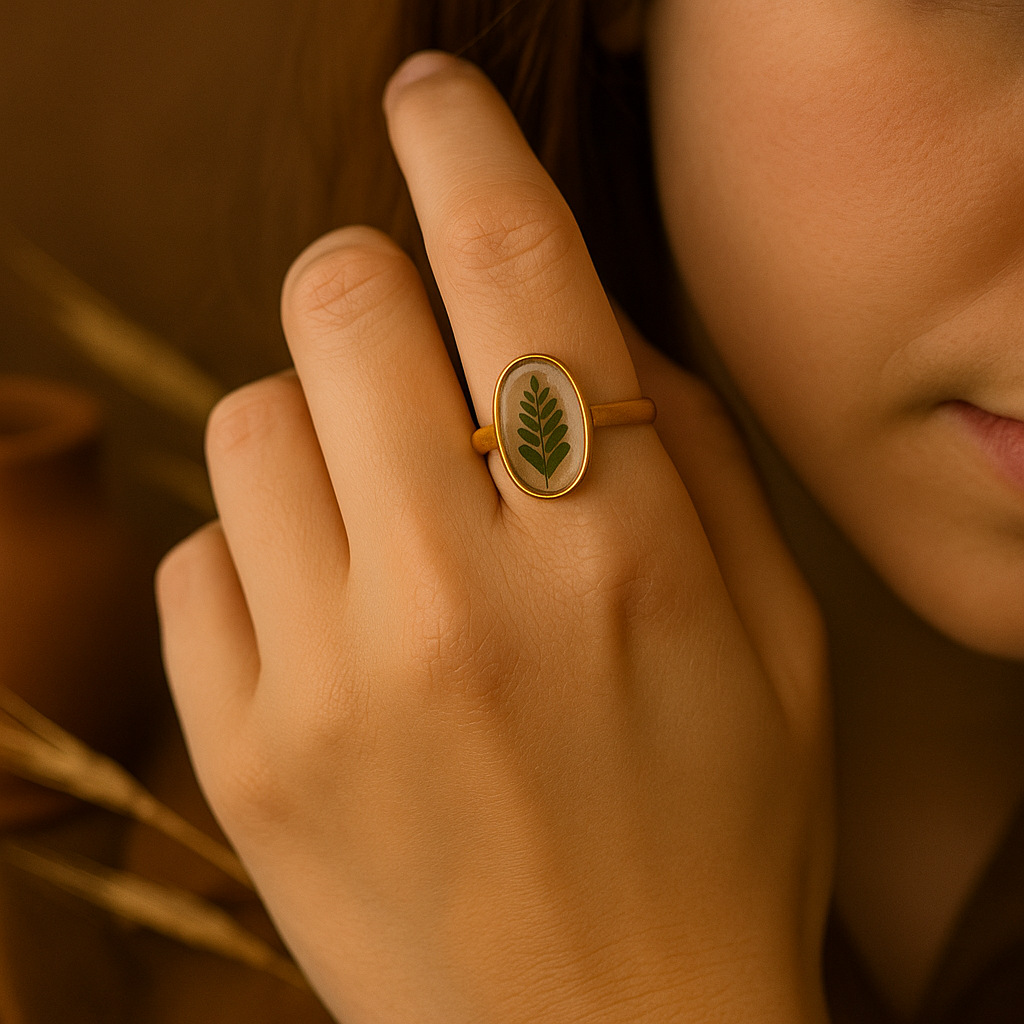 Fern Oval Ring – Thoughtful & Fresh