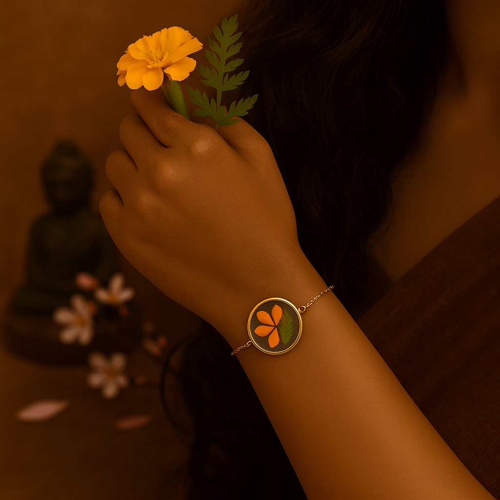 Marigold & Fern Circle Bracelet – Confidence & Balance