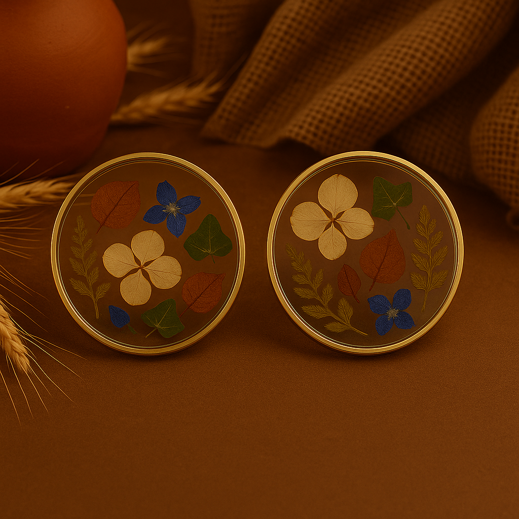 Clear Botanical Coaster Set – Transparency & Light