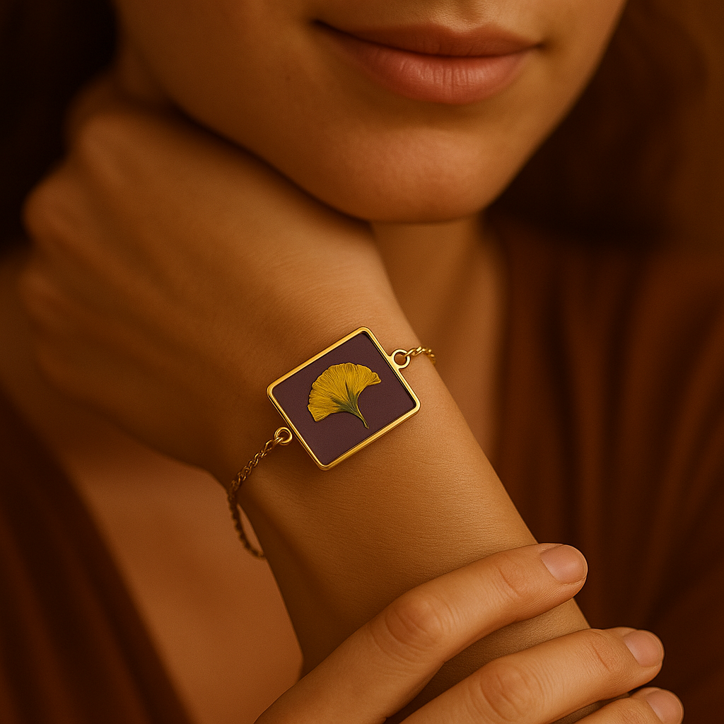 Yellow Baby's Breath Square Bracelet – Confident & Joyful